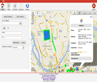 Another Sample Screenshot in SoNavNet that includes an annotation and recommendation bubble over the Google Map.