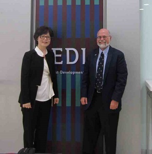 Ray Grott with Eona Kim of EDI 