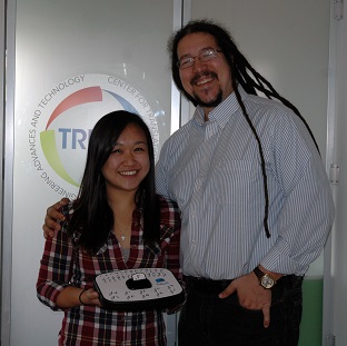 Student Seong-Hee with Josh Nelson of TREAT
