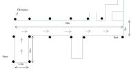 Tracking: Obstacle course to test performance of the electric wheelchair. Thirty six meters were covered in straight line and the obstacles was the own institute' wall. Changing the direction to right or left of the wheelchair, it stops the movement and find other trajectory.