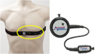 ActiHeart was clipped on a strap with two standard electrocardiogram pads and was worn over the chest.  