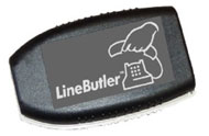 Figure 2.  Picture of the Line Butler. The Line Butler is a telephone accessory which allows a person to make and receive calls even if their landline telephone is ‘off the hook’.  It is similar in size and method of connection to a caller identification box for telephones.  