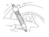 The rear suspension systems with swingarm provides comfort and good traction characteristics and control, this system of rear suspension is used for all motorbycicles of low due to its simplicity and cost. This rear suspension system is used by all low cylinder capacity motorcycles, due to its simplicity and cost [8]. 