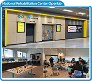 The Assistive Technology Openlab (AT Openlab) was set up at the National Rehabilitation Center (NRC) in Korea to develop assistive technology devices using an appropriate technology which is shown in Figure 1. The AT Openlab was set up as a makerspace, which applied universal design that allows access to the elderly and those with disabilities.