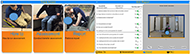 . The home page allows access to three pages in the application: How To, Assessment, and Report. The How To page provides information on the setup of the system, the Assessment page allows the therapist to record and analyze a SPT, and the Report Page allows the therapist to view saved reports. The Edit Report Page includes a checklist for each item in the TAI and whether the patient completed that item correctly. Items that were identified as proper by the machine learning models are marked “YES” and items that are improper are marked “NO”. The right hand side of the Edit Report Page allows the therapist to view the recorded video of the transfer when verifying the selections by the machine learning models. 