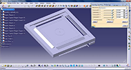 This is the three-dimensional model of the carrom board with all the regions open which makes the coins flip into the coin collection tray below the respective regions, which are operated with the help of motors