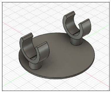 Final model of needle grip supports
