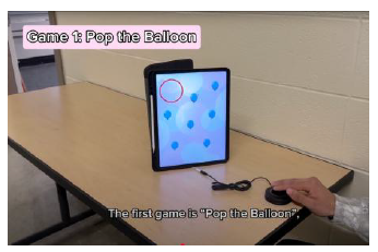 Demonstration of a game utilizing a switch