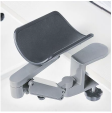 Figure 4. Ergonomic hand rest that secures to the table, rotates in 360 degrees and produced by Fuzadel. 