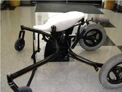Mobility aid showing sternal support