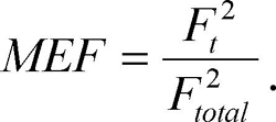 Mechanical effective force is equal to square of effective tangential force at the pushrim divided by square of the resultant force.