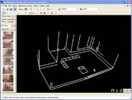 This Figure shows the 3D model that was made for the bathroom of the wheelchair user's home