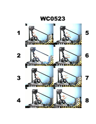 Figure 7.  Time-sequence photos from the test of the second prototype 