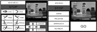 Two different control modes of our system: manual mode (left-hand side) vs. auto mode (right-hand side). 