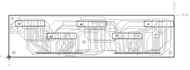 This photo is of the PCB layout used for LED drivers, it is approximately 2 by 7 inches and contains more than 180 interconnections illustrating the need for a PCB over wiring by hand. 